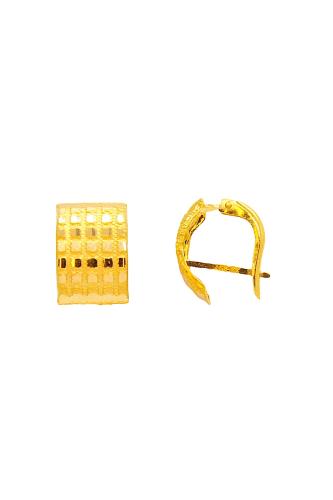 Cigold Taşsız Klipsli Küpe 22 Ayar Altın 2,80 Gr OA-C1TB01028215
